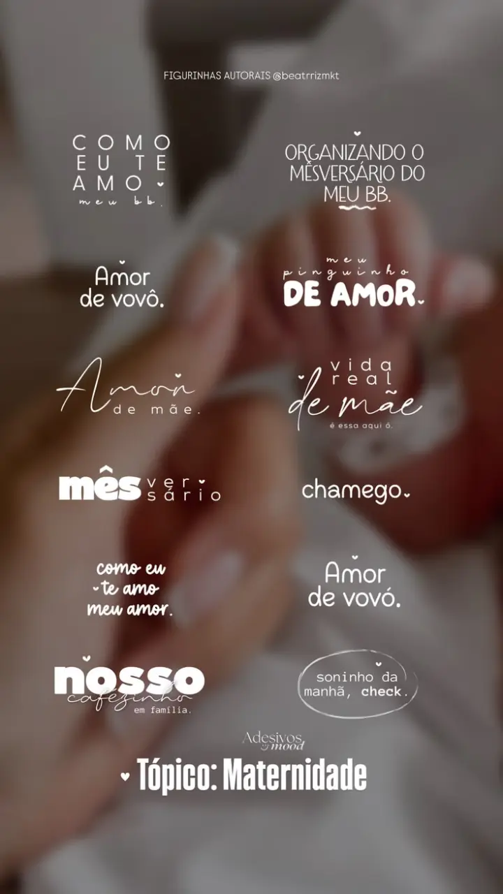Story de maternidade