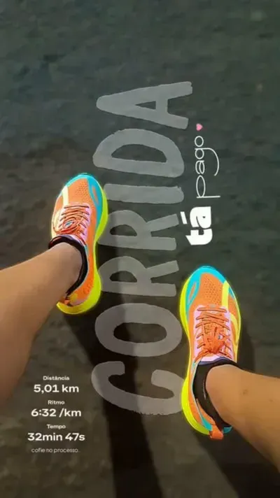 Story de treino com figurinha